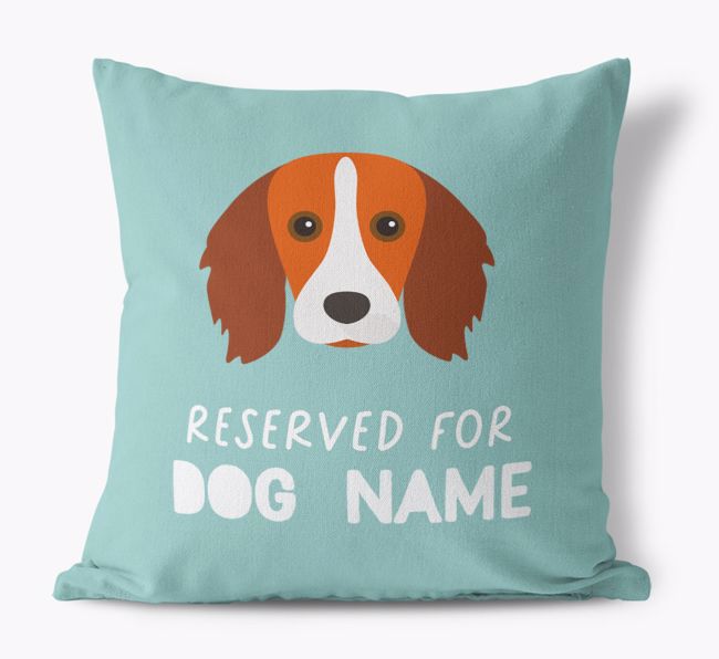 Reserved For: Personalised {breedFullName} Canvas Cushion